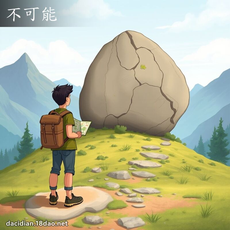 不可能 - 国语大辞典配图