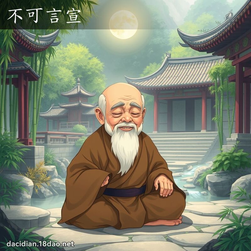 不可言宣 - 國語大辭典配圖