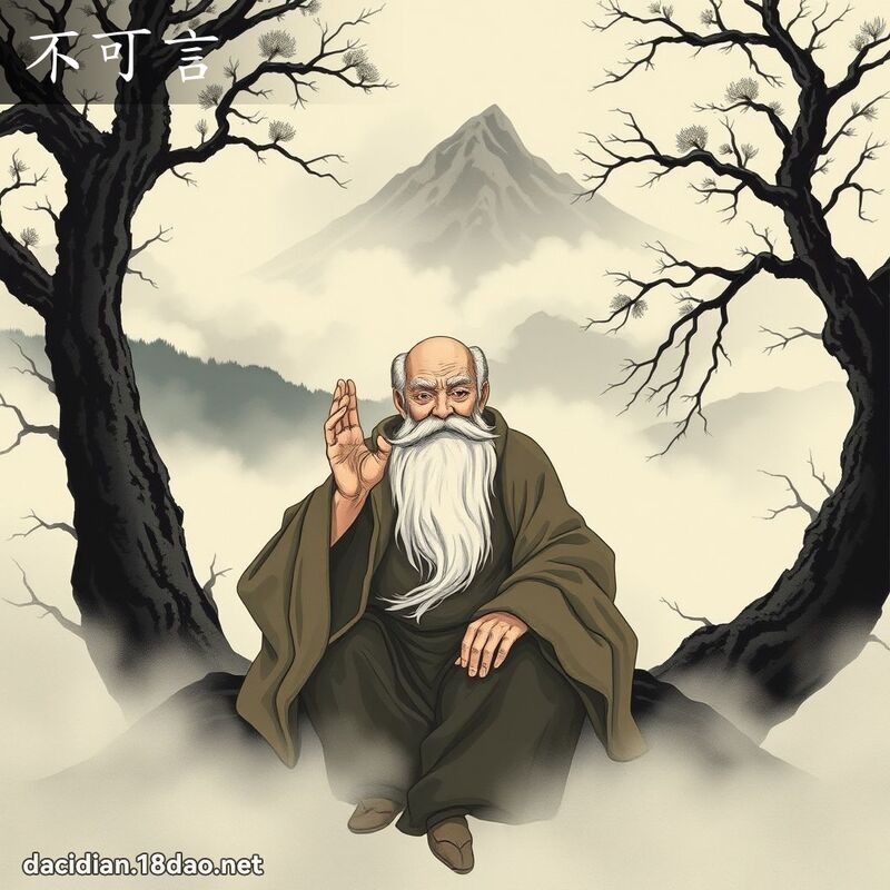 不可言 - 國語大辭典配圖