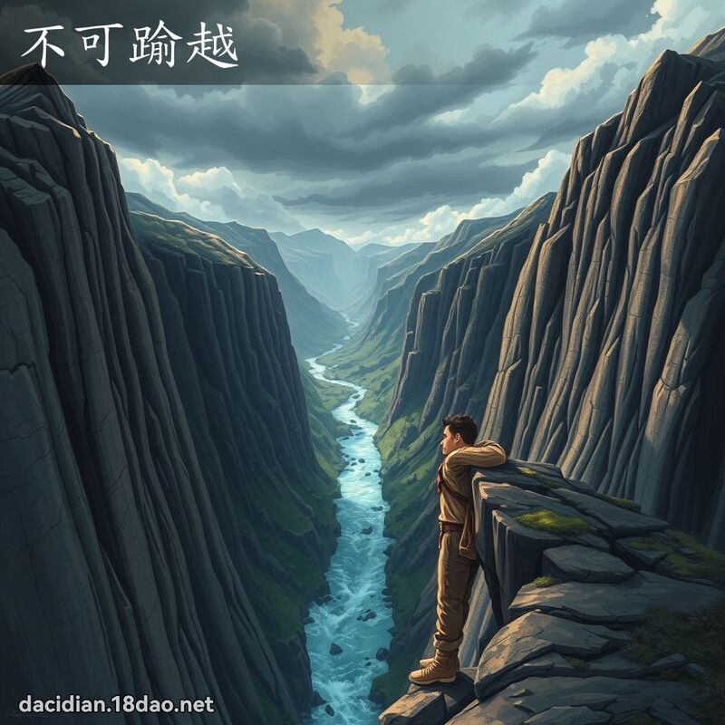 不可踰越 - 国语大辞典配图