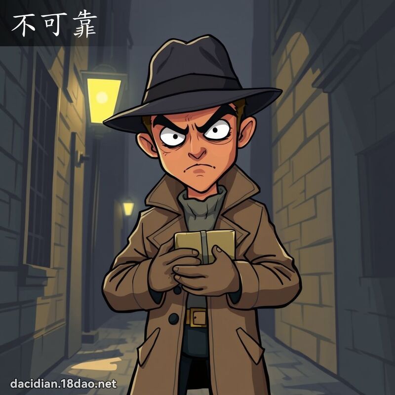 不可靠 - 國語大辭典配圖