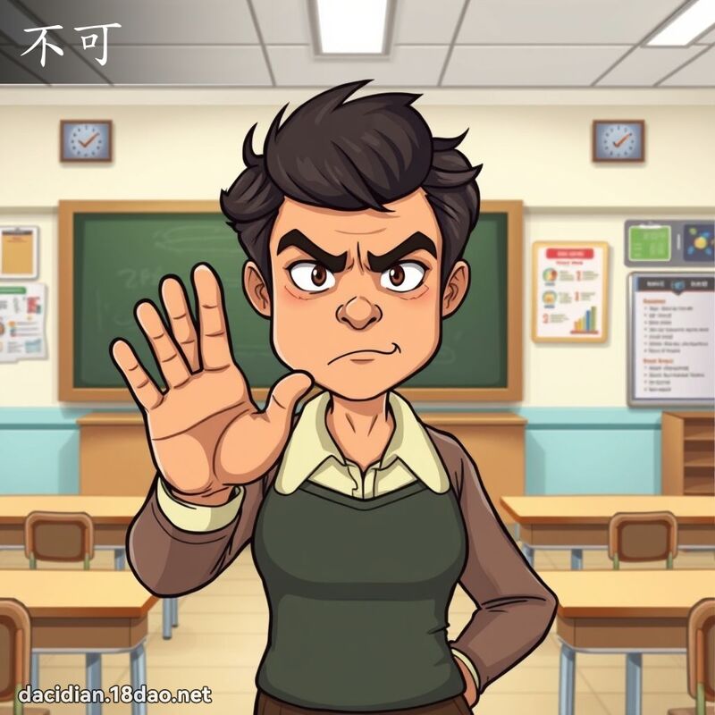 不可 - 國語大辭典配圖