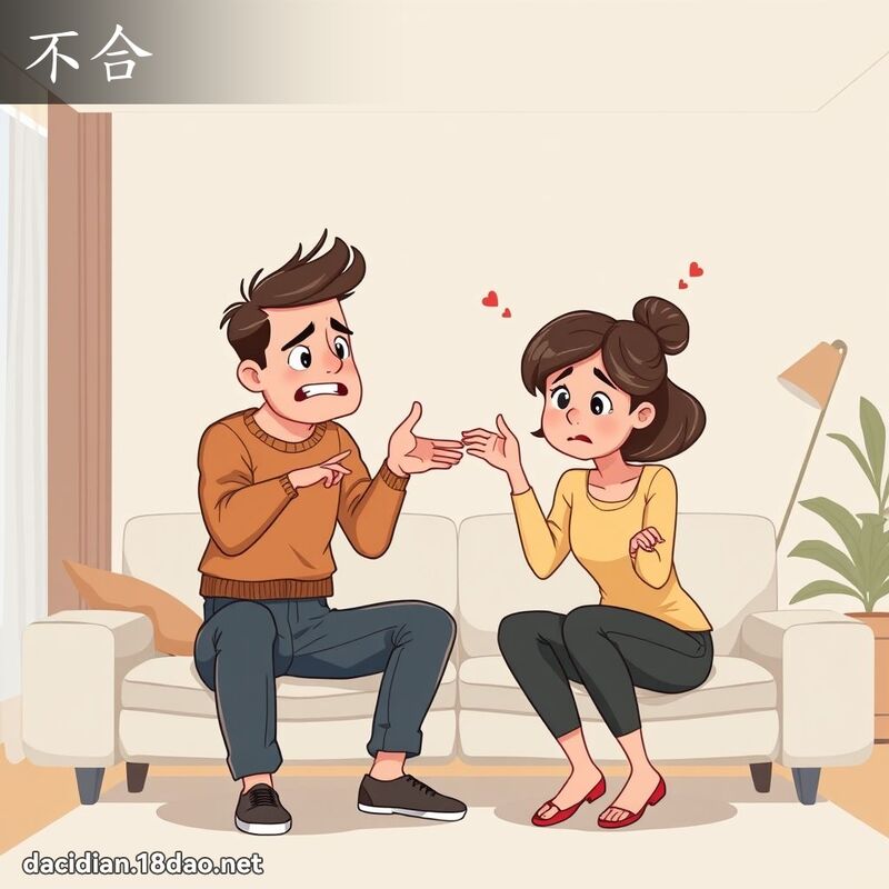 不合 - 国语大辞典配图
