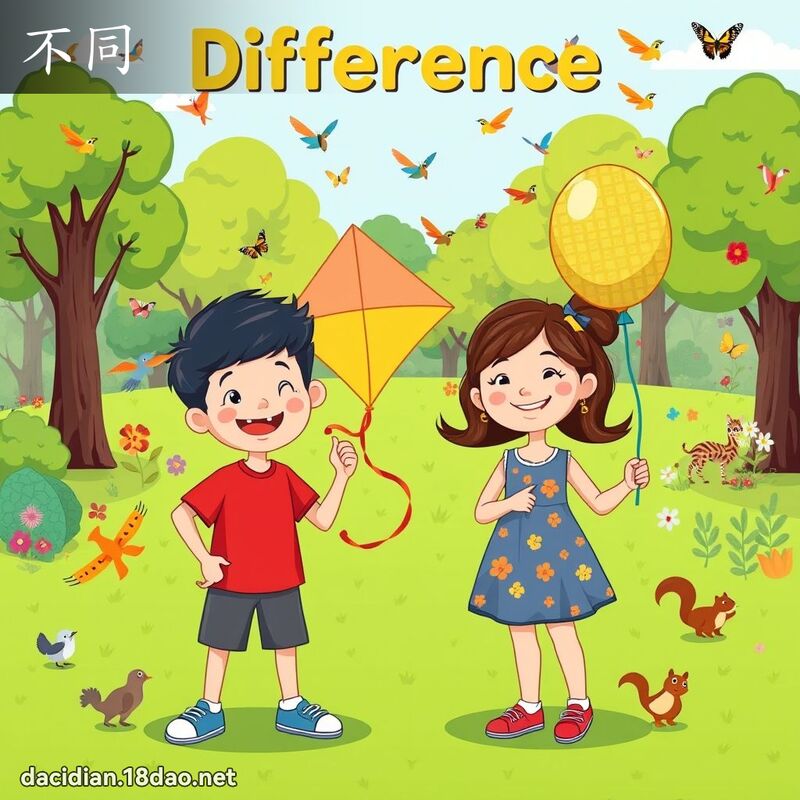不同 - 国语大辞典配图