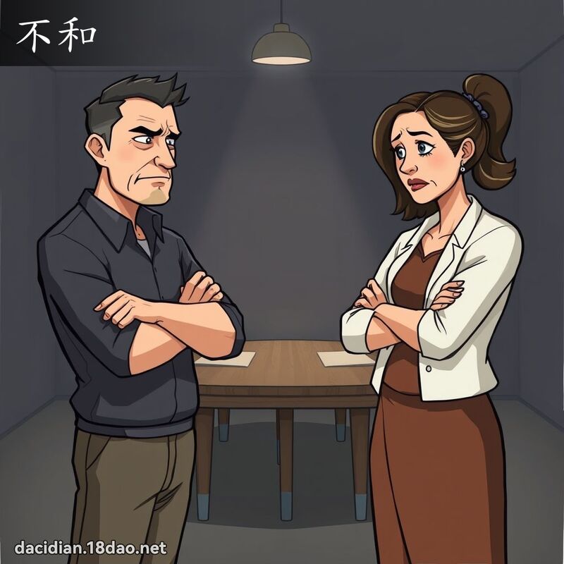 不和 - 国语大辞典配图