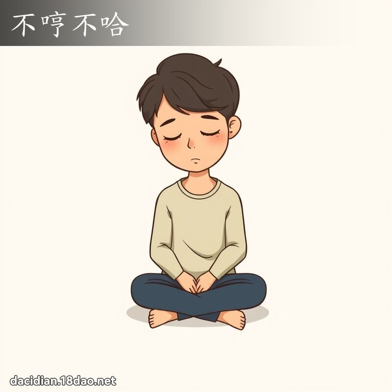 不哼不哈 - 國語大辭典配圖