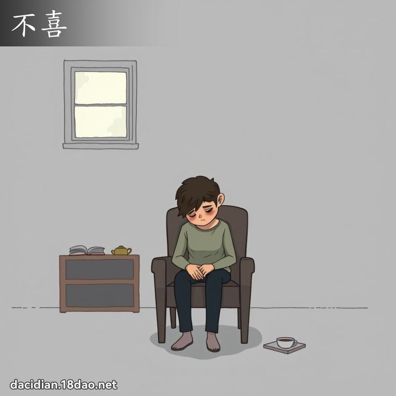 不喜 - 国语大辞典配图