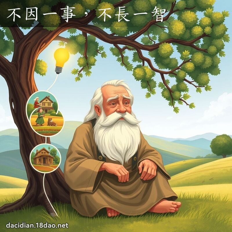 不因一事，不长一智 - 国语大辞典配图