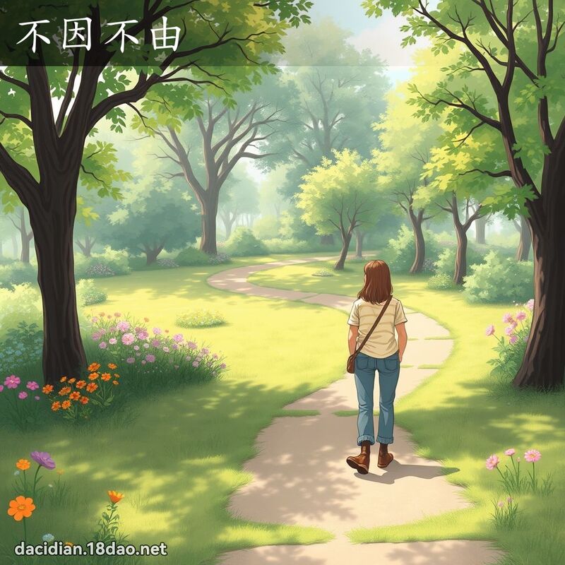 不因不由 - 國語大辭典配圖