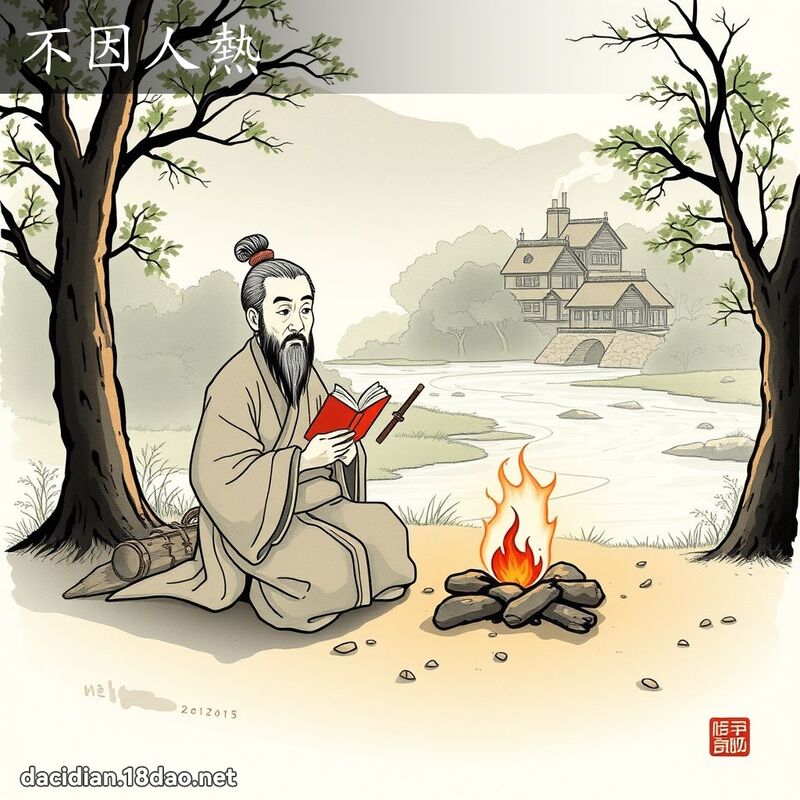 不因人熱 - 國語大辭典配圖