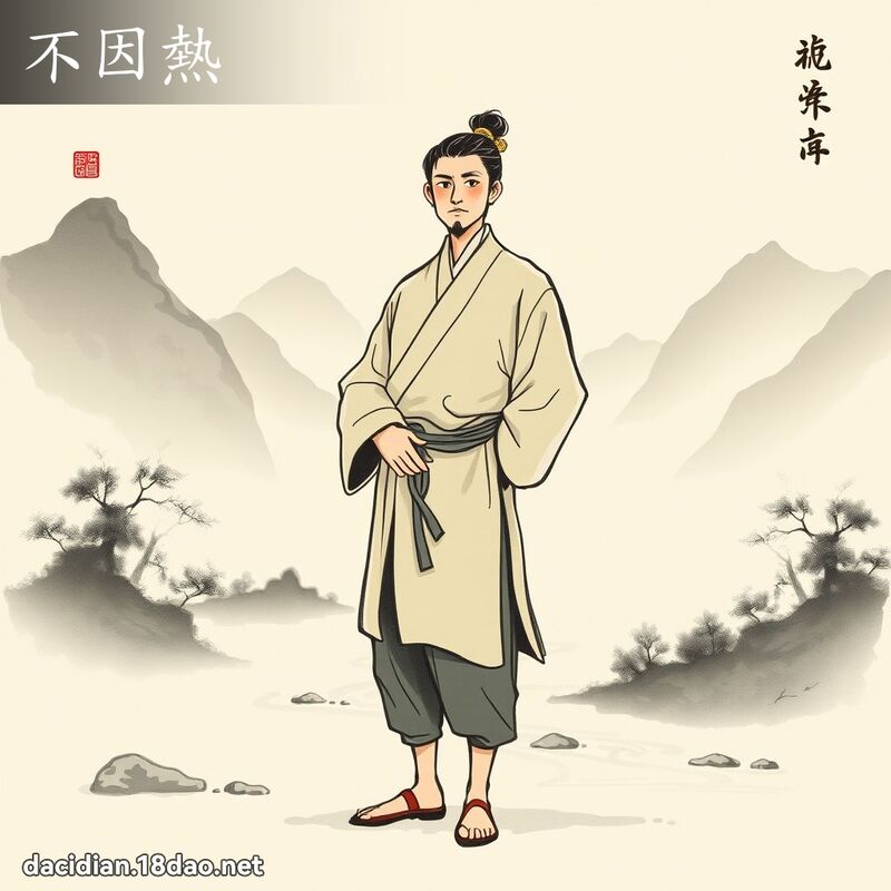 不因熱 - 國語大辭典配圖