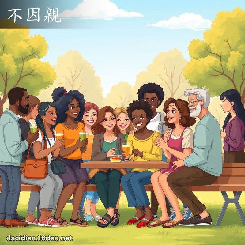 不因亲 - 国语大辞典配图