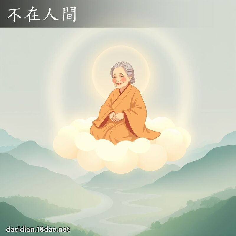 不在人間 - 國語大辭典配圖