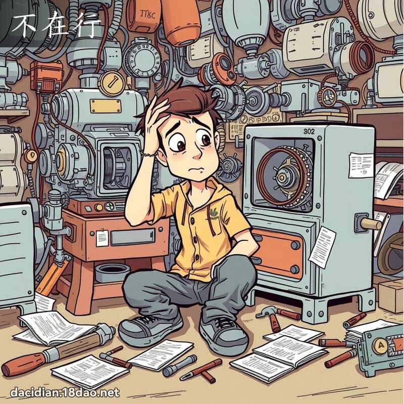 不在行 - 国语大辞典配图