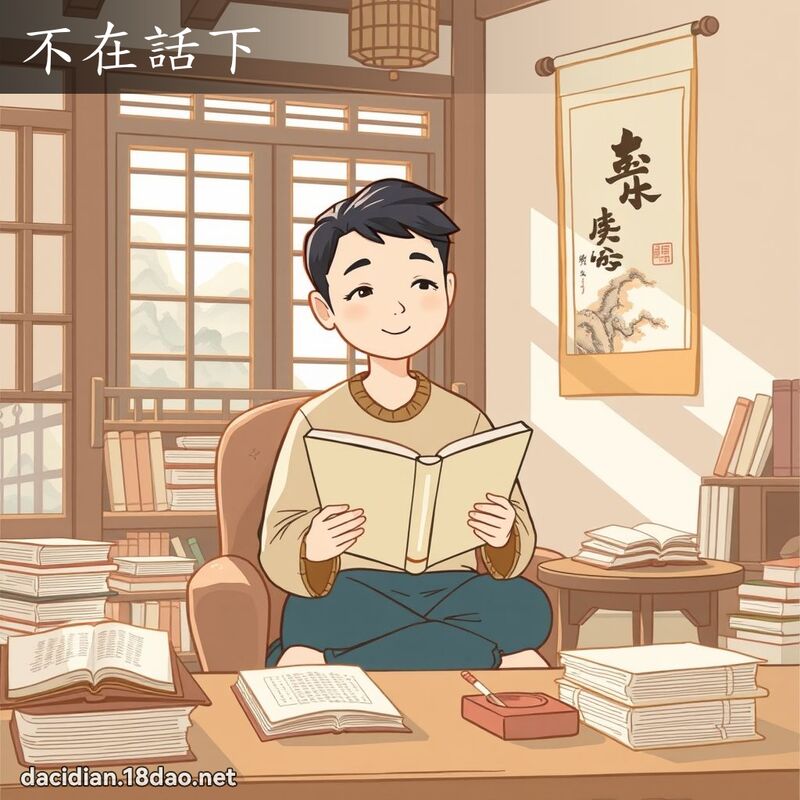 不在話下 - 國語大辭典配圖