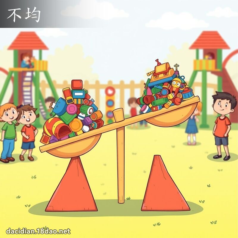 不均 - 国语大辞典配图