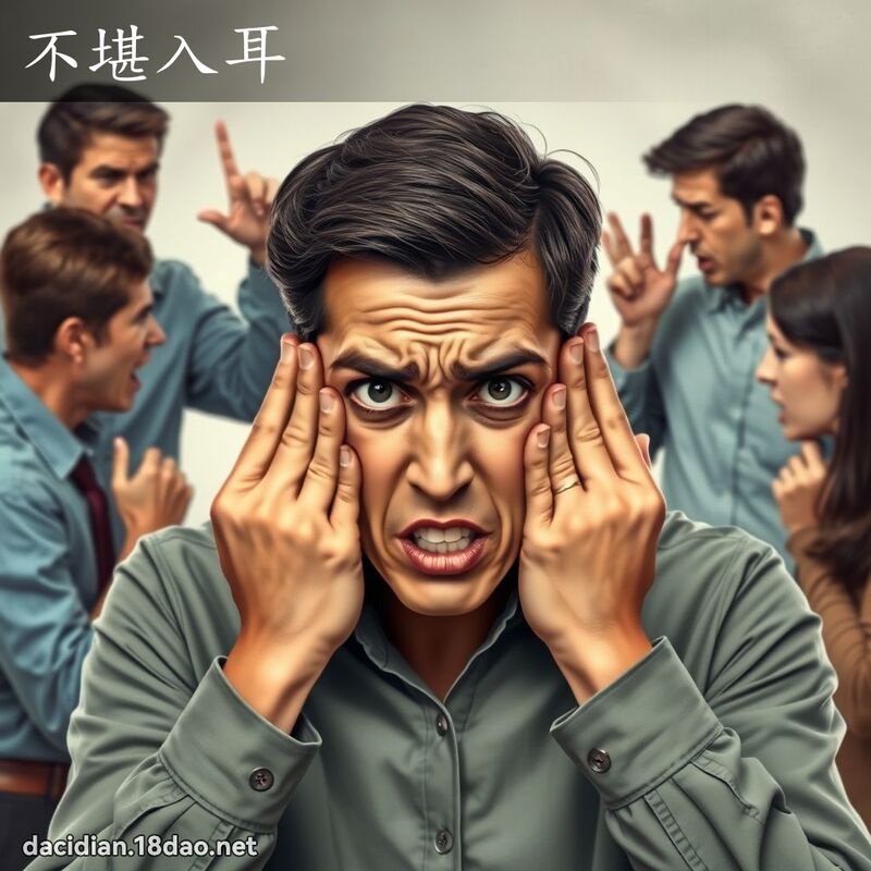 不堪入耳 - 国语大辞典配图
