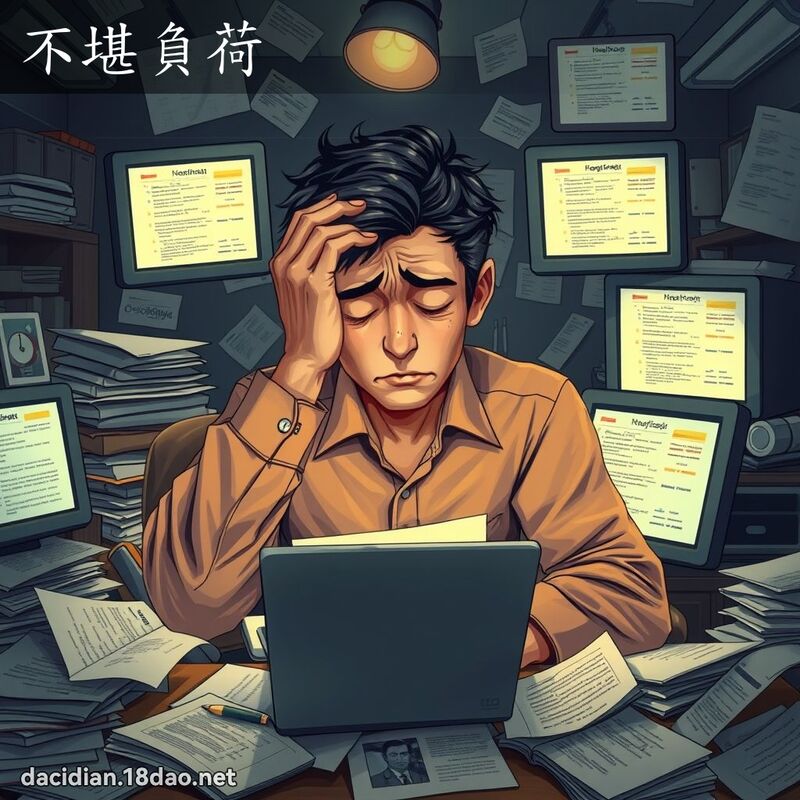 不堪负荷 - 国语大辞典配图