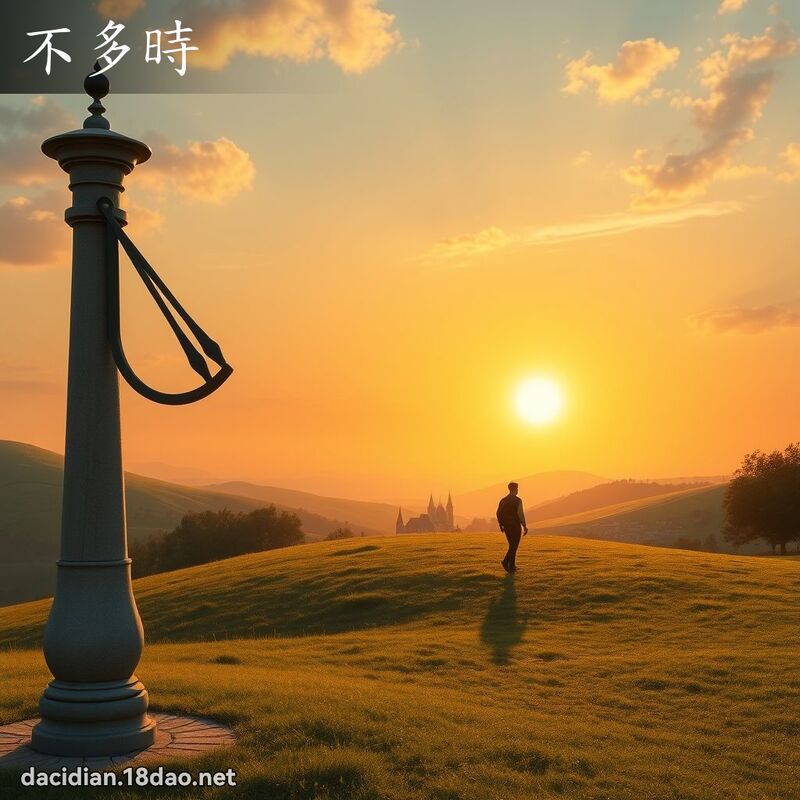 不多時 - 國語大辭典配圖