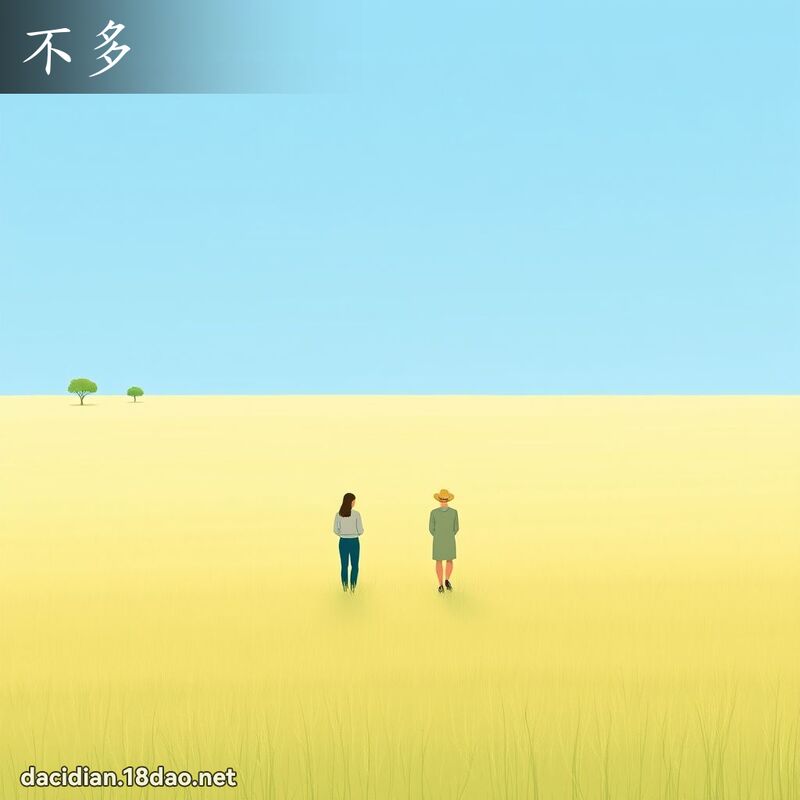 不多 - 国语大辞典配图