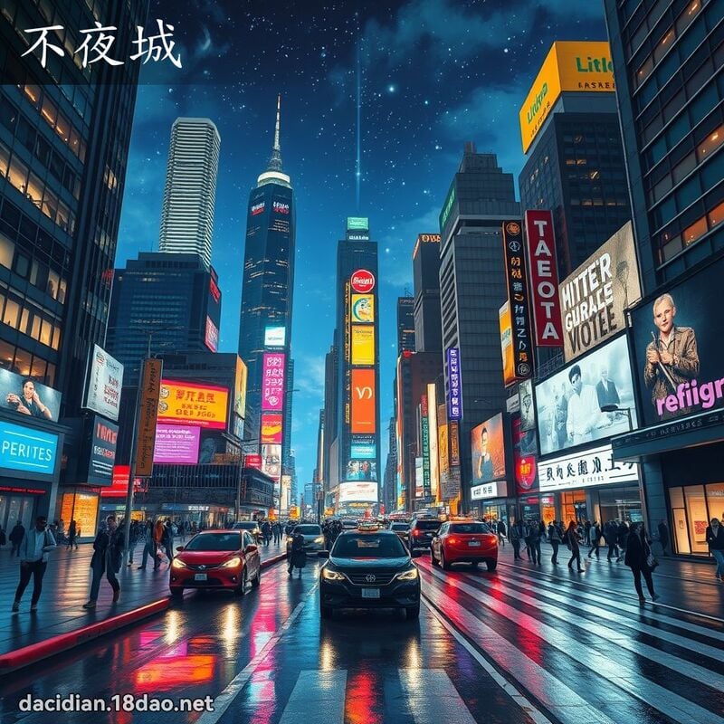 不夜城 - 國語大辭典配圖