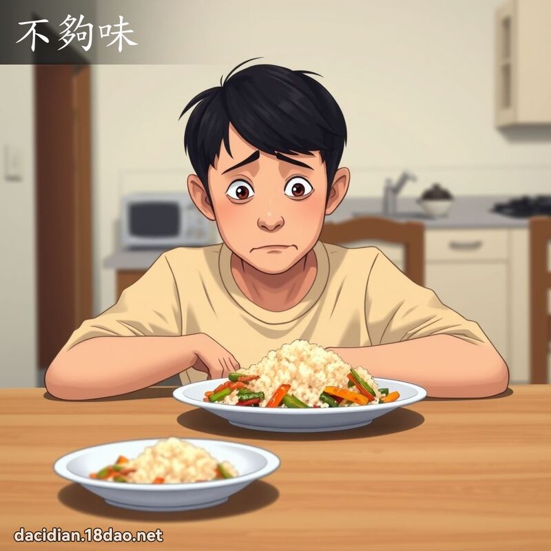 不夠味 - 國語大辭典配圖
