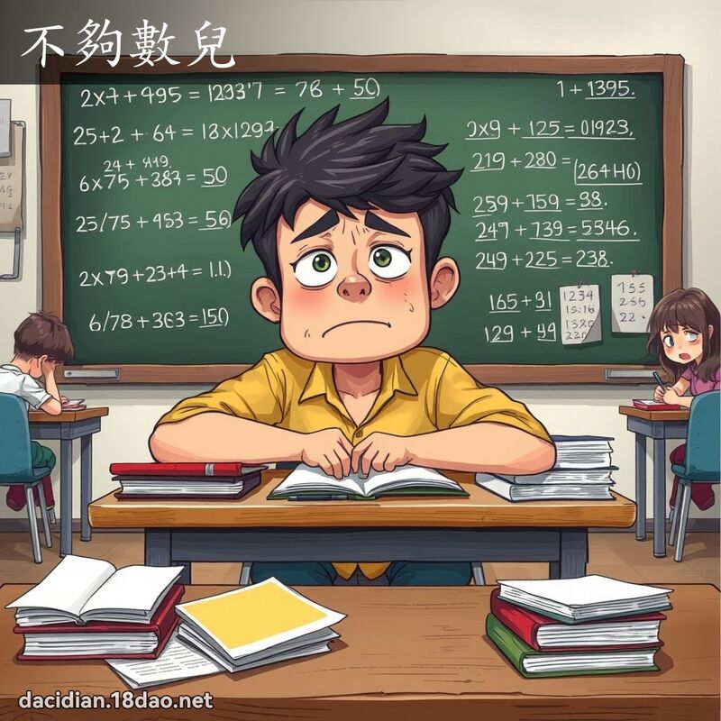 不夠數兒 - 國語大辭典配圖