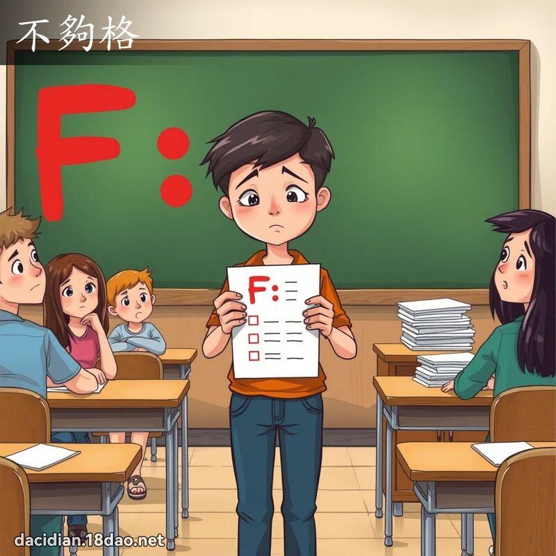不够格 - 国语大辞典配图