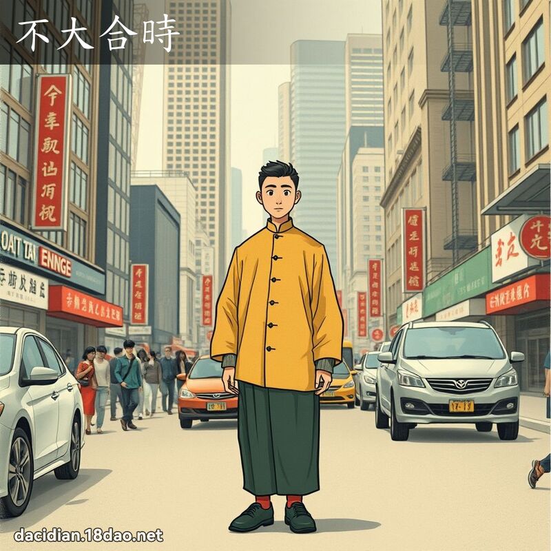 不大合時 - 國語大辭典配圖
