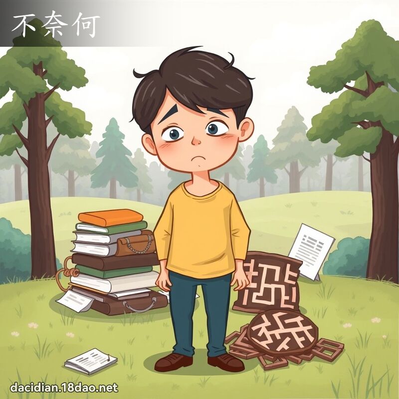 不奈何 - 國語大辭典配圖