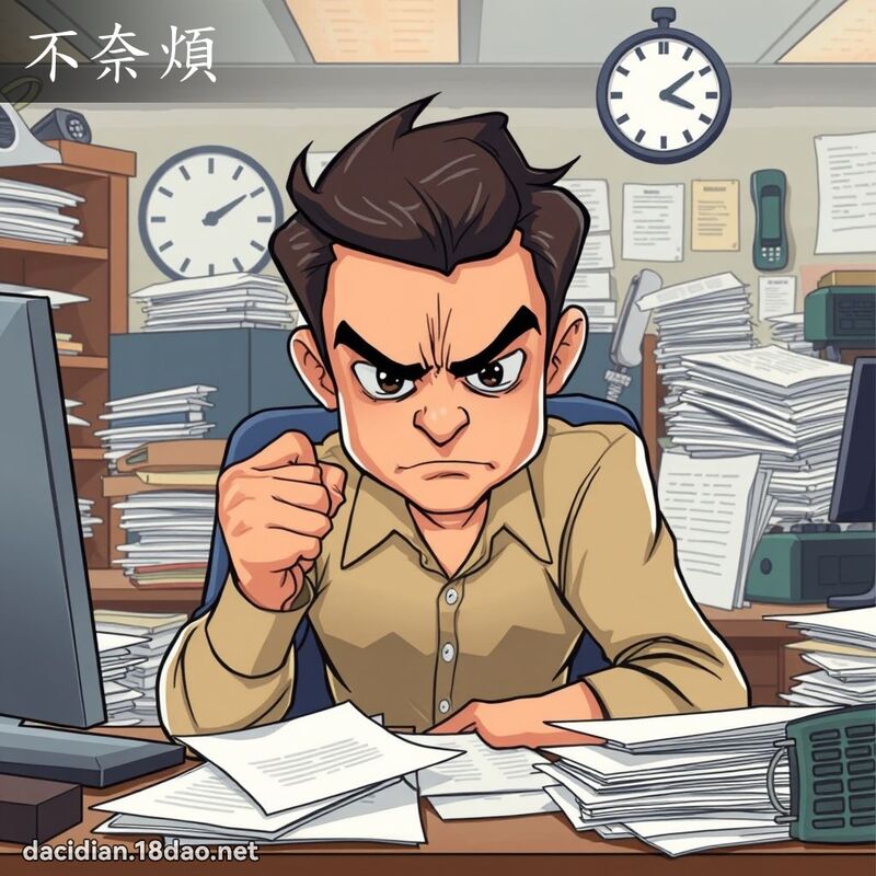 不奈煩 - 國語大辭典配圖