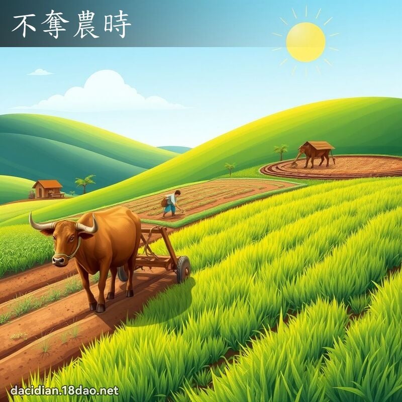 不奪農時 - 國語大辭典配圖