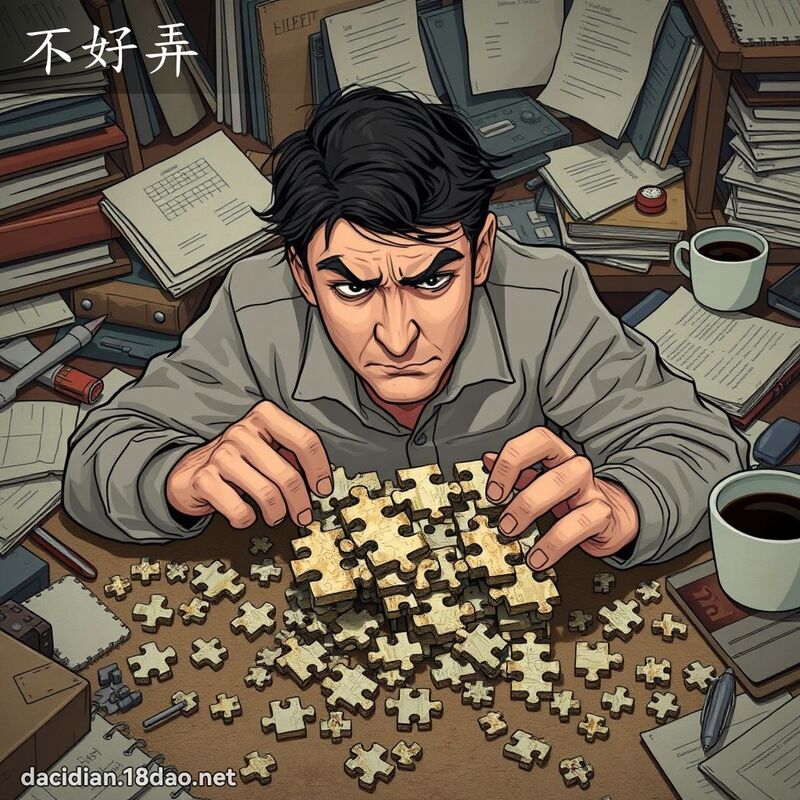 不好弄 - 国语大辞典配图