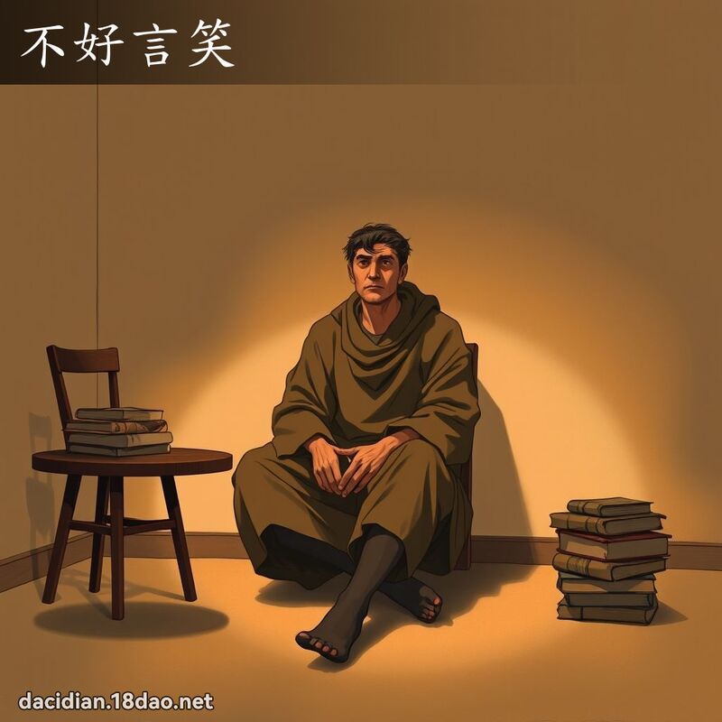 不好言笑 - 國語大辭典配圖