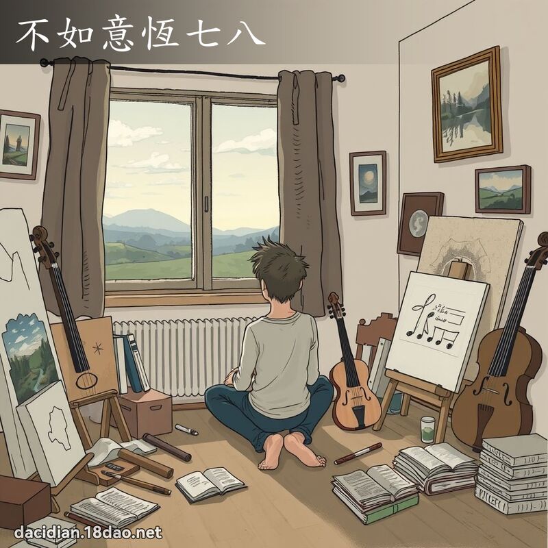 不如意恆七八 - 國語大辭典配圖