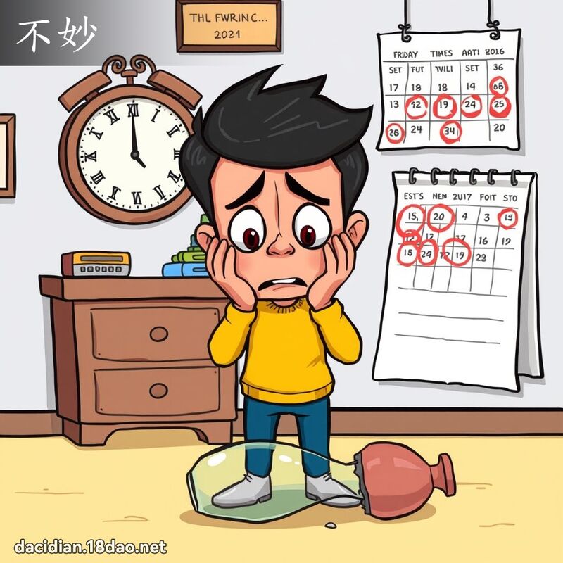 不妙 - 國語大辭典配圖