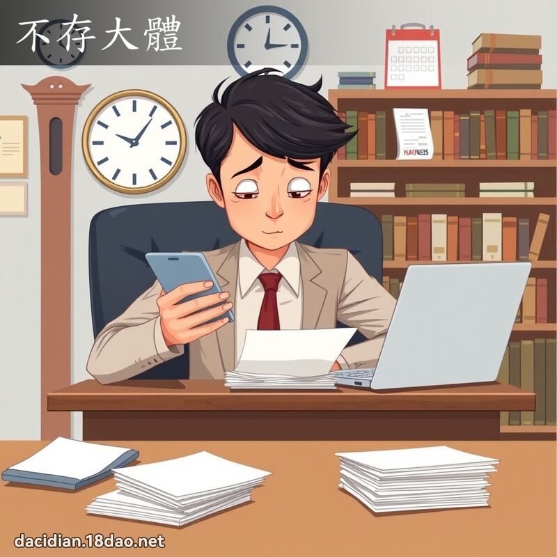 不存大體 - 國語大辭典配圖