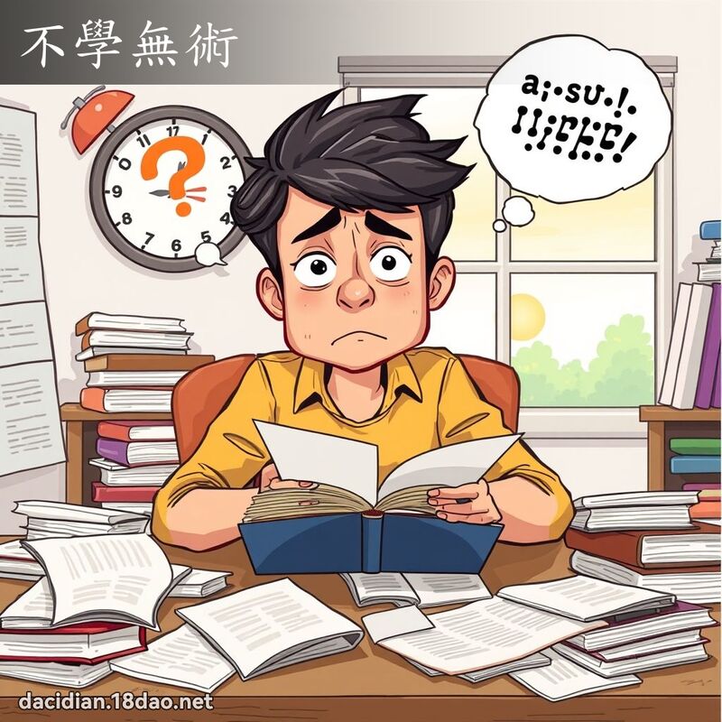 不学无术 - 国语大辞典配图