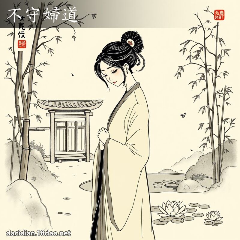 不守妇道 - 国语大辞典配图