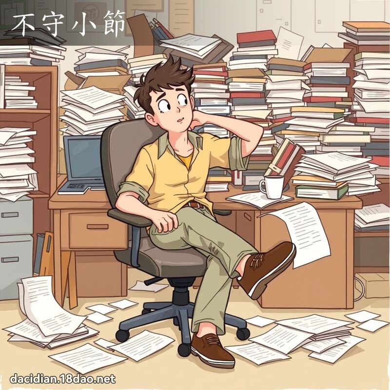 不守小節 - 國語大辭典配圖