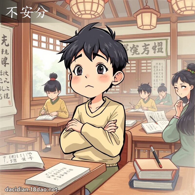 不安分 - 國語大辭典配圖