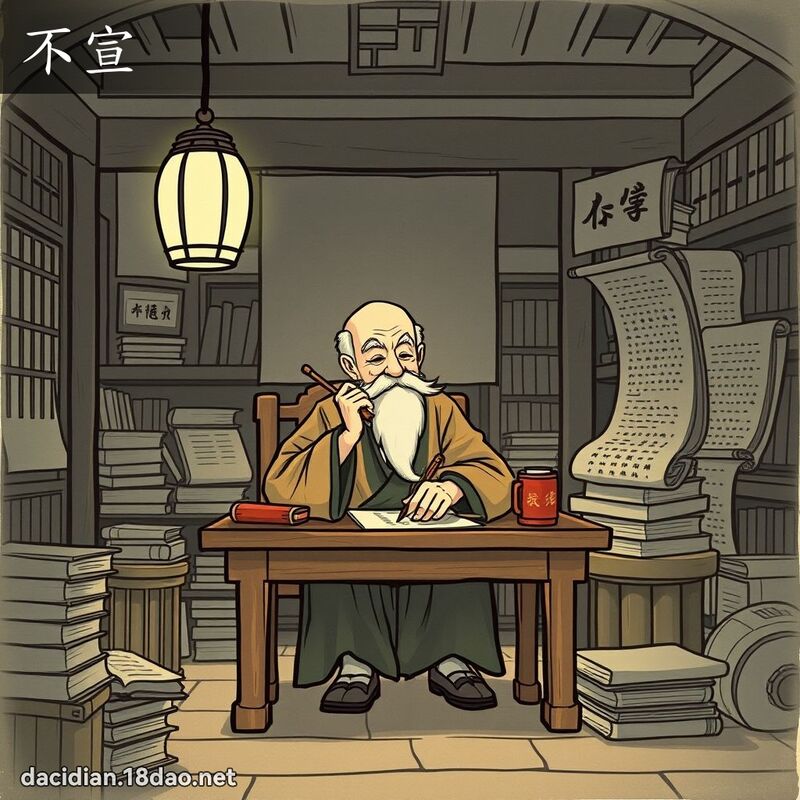 不宣 - 國語大辭典配圖