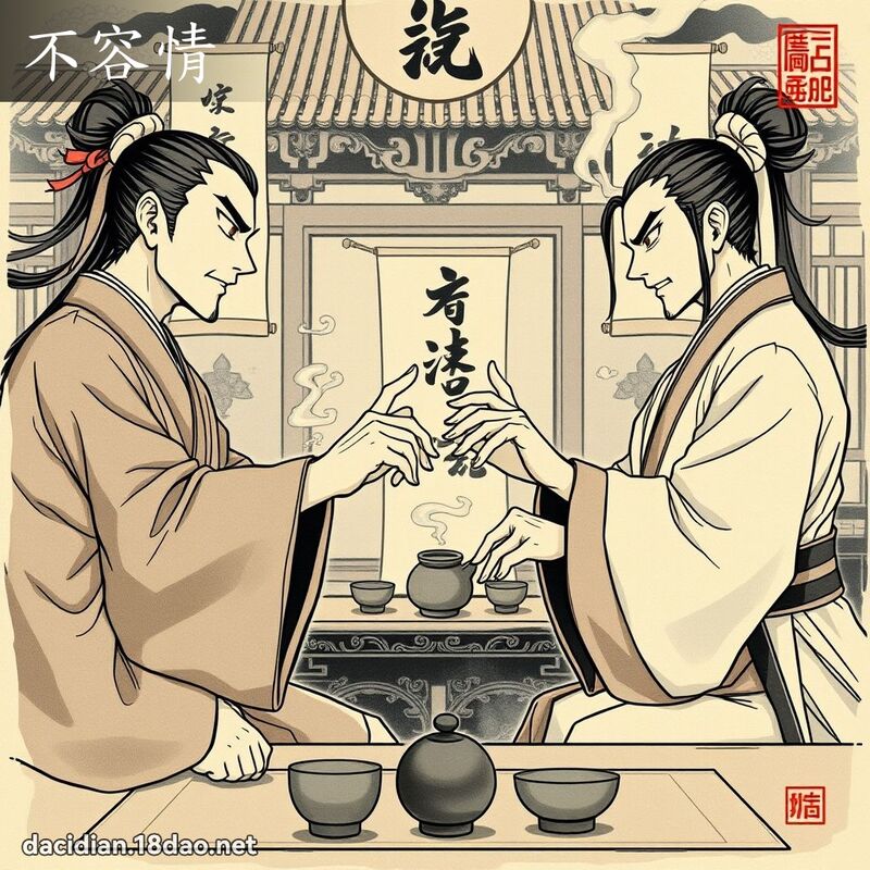 不容情 - 国语大辞典配图