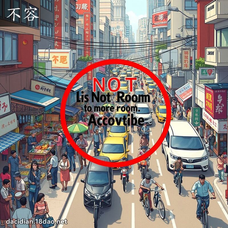 不容 - 国语大辞典配图