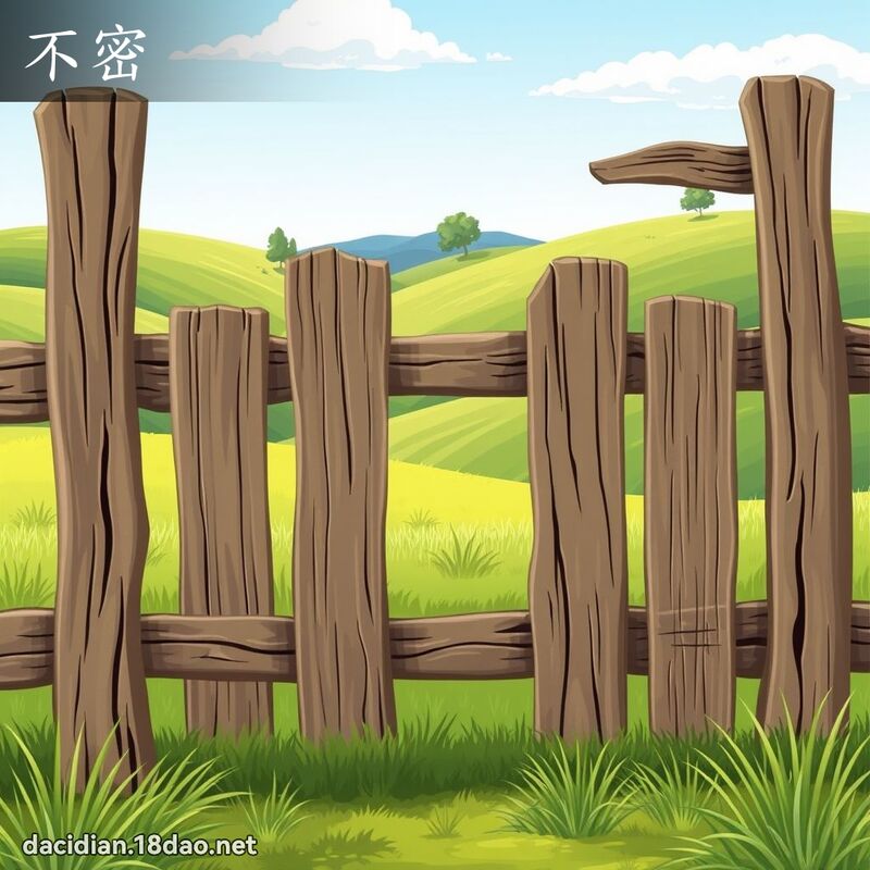 不密 - 國語大辭典配圖