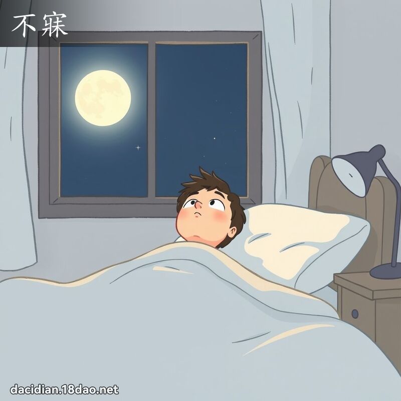 不寐 - 國語大辭典配圖
