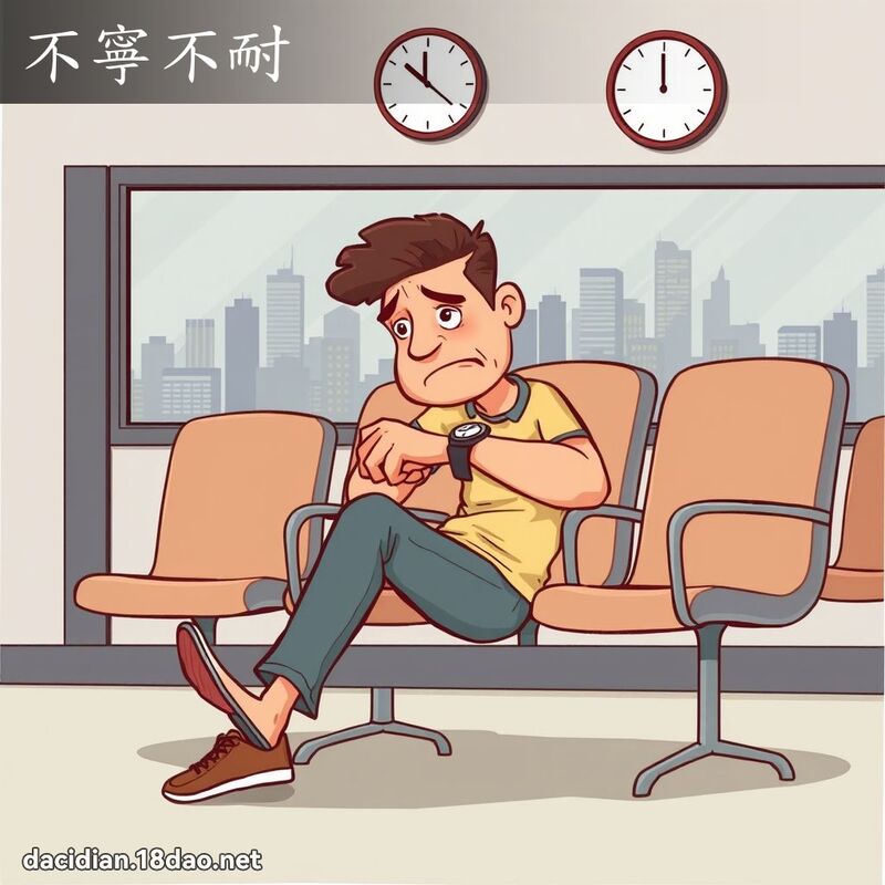 不寧不耐 - 国语大辞典配图