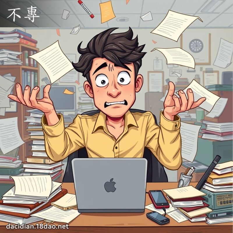 不專 - 國語大辭典配圖