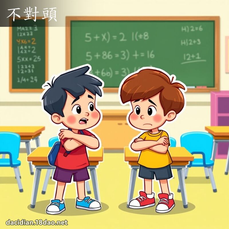 不對頭 - 國語大辭典配圖