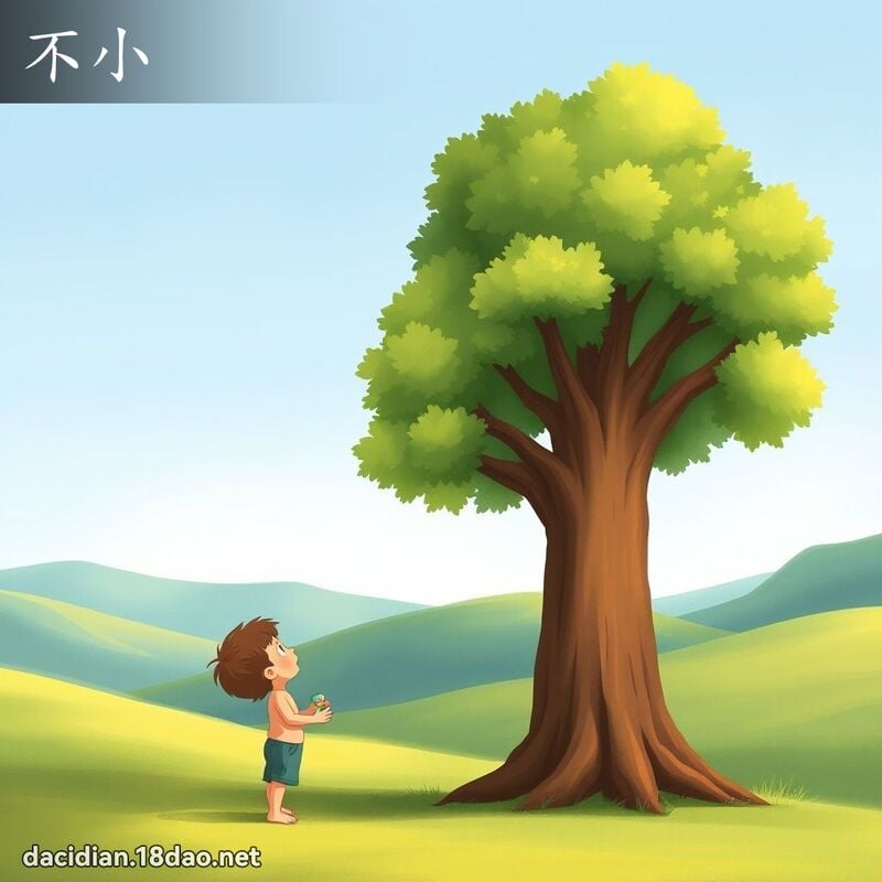 不小 - 國語大辭典配圖